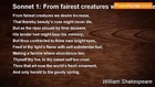 William Shakespeare - Sonnet 1: From fairest creatures we desire increase