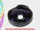 NEEWER? Black 0.3X Baby Death 37mm Video Ultra Digital Camera Fisheye Lens for Camcorders