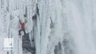 Climber becomes first to scale ice at Niagara Falls