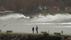 14 Febrero temporal en costa del Cantábrico, Candás, Asturias