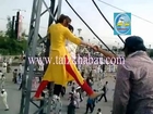 Sama News Anchor Climb A In Tower, Amazing Video