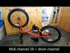Bicycle Drum Sequencer based on Arduino Nano and Dreamblaster S1